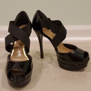 Black Open Toed Heels